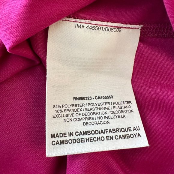 Nike Pro Longsleeve Dri-Fit Shirt, Rugby Pink & Burgundy Stripe, Size L - Picture 6 of 6